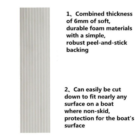 600x2400x6.5mm Marine Flooring Faux Teak EVA Foam Boat Decking Sheet
