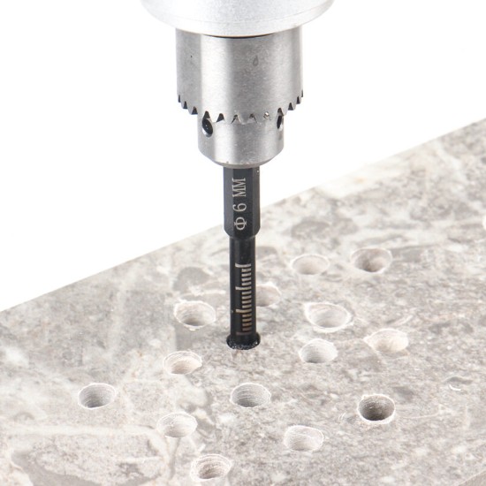 6/8/10/12mm Hex Handle Vacuum Brazed Diamond Dry Drill Bits Hole Saw Cutter for Granite Marble Ceramic Tile Glass Stone