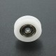6Pcs 5x24x7mm U Notch Nylon Round Pulley Wheel Roller For 3.8mm Rope Ball Bearing