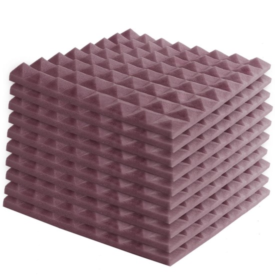 6Pcs Acoustic Foam Treatment SoundProof Sound-Absorbing Noise Sponge Studio Room Absorption Wedge Tiles Foam