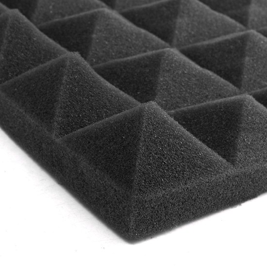 6Pcs Acoustic Foam Treatment SoundProof Sound-Absorbing Noise Sponge Studio Room Absorption Wedge Tiles Foam
