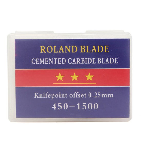 6pcs 45 Degree 23x2mm Cutting Plotter Blades Bit for Roland Vinyl Cutter Holder