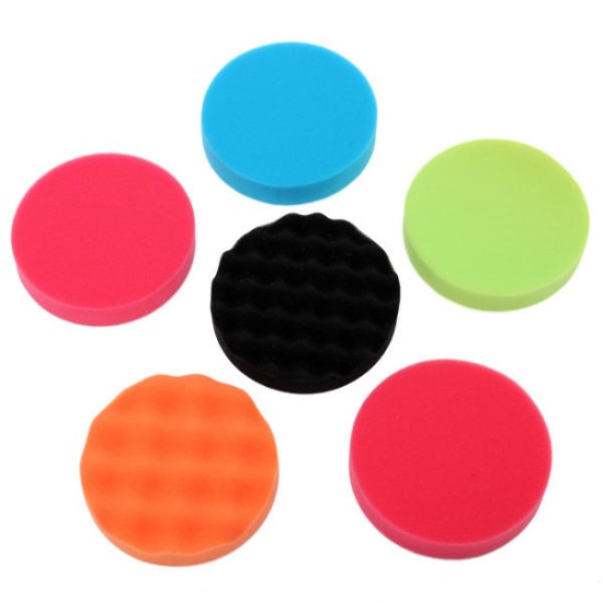 6pcs 6 Inch 150mm Polishing Buffing Pad Kit for Car Polisher