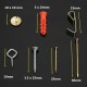 73pcs Wall Anchors Wood Screw Assortment Raw Fittings Sets Tools With Box