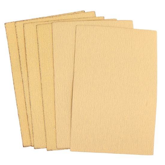 7pcs 154X100mm Flocking Yellow Sandpaper with Sponge Block