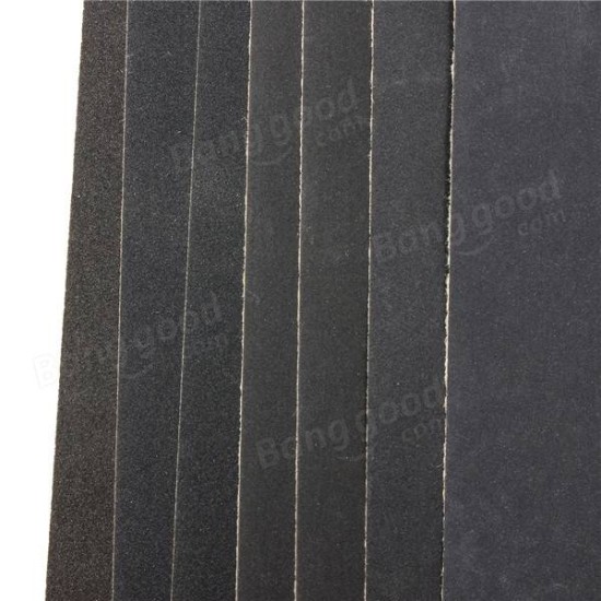 7pcs 230x280mm Sandpaper 400-1200 Grit Wet Dry Waterproof Sandpaper