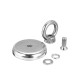 80-250KG Neodymium Recovery Magnet with 10M 6mm Diameter Rope Hunting Diving Fishing Recovery Magnet
