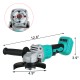 800W 125mm Brushless Cordless Angle Grinder Polisher Polishing Machine For Makita 18V Battery