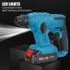 88VF 1800rpm Cordless Brushless Rotary Hammer Drill Fit 18VMakita Battery