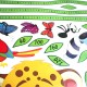 Animals Height Chart Non-toxic Removable Wall Stickers Kids Nursery Elephant Leopard Sticker Decor