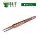 BST-13C Anti-magnetic Anti-acid Stainless Steel Flat head Color Coated Tweezer For Mobile Phone