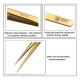 BEST BST-SS-SA Gold Plated Tip Tweezer Precision Tweezers Laid Special Hard Wear-resistant