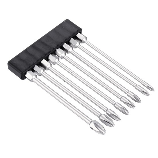 10Pcs 100mm Length Impact Phillips Screwdriver Bit High Torque Cross Screwdriver Bit S2 Strong Magnetic Screwdriver Bit