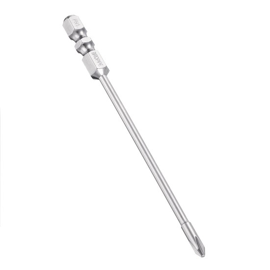 10Pcs 100mm Length Impact Phillips Screwdriver Bit High Torque Cross Screwdriver Bit S2 Strong Magnetic Screwdriver Bit