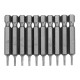 10Pcs Magnetic Slotted Screwdriver Bits SL2/SL3/SL4/SL5/SL6 1/4 Inch Hex Shank Screwdriver Set