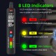X4A Combustible Gas Leak Tester Air Temperature Humidity Tester Portable Natural Gas Sniffer Combustible Gas Propane Methane Butane with 8 LED