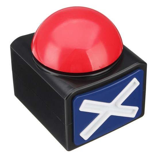 Alarm Push Button Lottery Trivia Quiz Game Red Light With Sound And Light