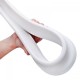 Bathroom Kitchen Foldable Water Stopper Self-adhesive Rubber Dam Shower Barrier White/Transparent