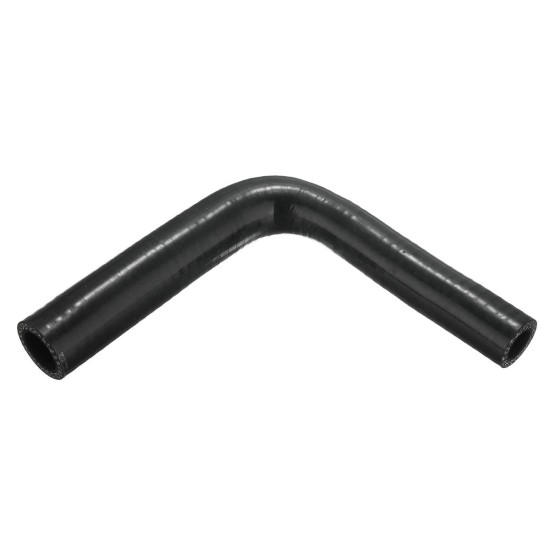 Black 150mm Length Silicone Tube 90 Degree Tubing Turbo Coolant Tube Silicone Vacuum Hose