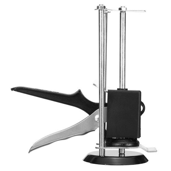 Black Metal Plastic Handle Single/Three Column Round Bottom Height Adjuster Manual Lifting Positioning Tool