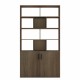 Black/White/Oak/ Dark Cherry/Walnut Wooden Bookcase Storage Bookcase with Door Storage Finishing Bookcase