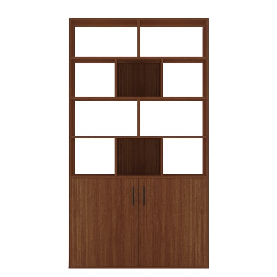 Black/White/Oak/ Dark Cherry/Walnut Wooden Bookcase Storage Bookcase with Door Storage Finishing Bookcase