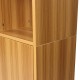 Black/White/Oak/ Dark Cherry/Walnut Wooden Bookcase Storage Bookcase with Door Storage Finishing Bookcase