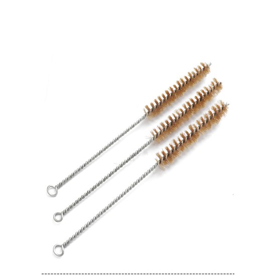 Brass Tube Cleaning Brush Wire Brush Cleaning Polishing Tool Brass Wire Brush For Pipe Tube Cylinder Bores Cleaning Tools