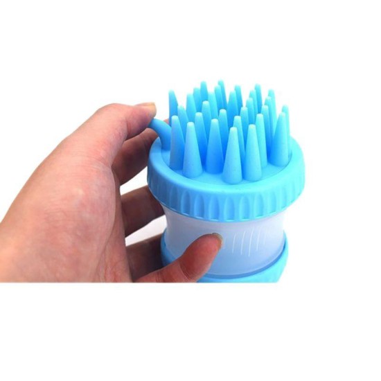 Brush Mitt Massage Scrub Brush Brushing Body Bath Dog Cat Pet Brush Remover Hand Tool