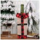 Christmas Sweater Wine Bottle Clothes Collar & Button Coat Design Decorative Bottle Sleeve Sweater For Christmas Gifts Xmas Party Decorations