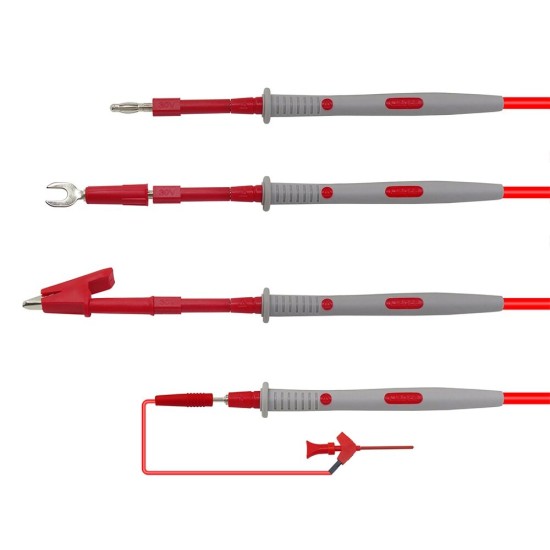 P1503E Multimeter check Leads Kit with Tweezers To Banana Plug Cable Replaceable Digital Multimeter Feeler