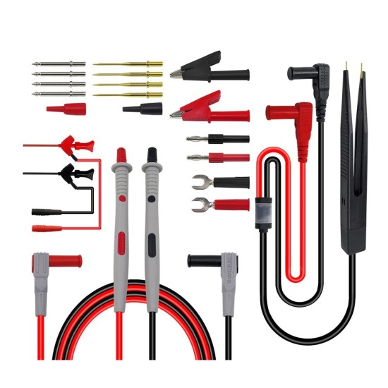 P1503E Multimeter check Leads Kit with Tweezers To Banana Plug Cable Replaceable Digital Multimeter Feeler