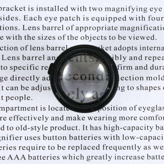 Portable Head Wearing Magnifying Glass 10X 15X 20X 25X LED Double Eye Repair Magnifier Loupe