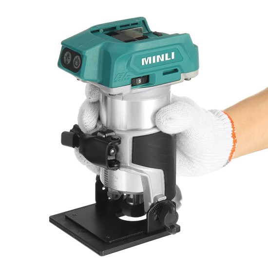 DC901-2 Tilt Brushless Wood Trimmer Speeds Regulated Electric Wood Router Trimmer For Makita