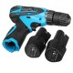 12V/21V Electric Cordless Hand Drill Kit 15+1/18+1 Torque Household Electric Screwdriver Driver Tool 1/2 Li-Ion Battery Rechargeable