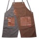 Denim Apron Korean Style Male Work Clothes Barber Cafe Shop Waiter Female Waist Custom Logo Work Apron