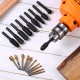 20Pcs Woodworking Polishing Head Set 1/8 Inch Shank Router Bit and 1/4 Inch Router Burrs