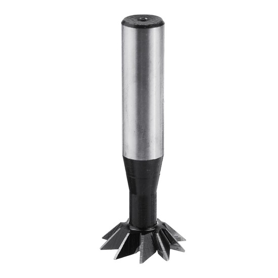 45 Degree 10-35mm Dovetail Groove HSS Straight Shank Slot Milling Cutter End Mill CNC Bit