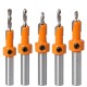 5Pcs Carbide Tip 8mm Shank HSS Woodworking Countersink Router Bit Set Screw Extractor Remon Demolition for Wood Milling Cutter