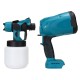 800mL Red/Blue Suction Type Cordless Paint Sprayer Electric Paint Woodworking Spray Gun