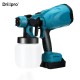 800mL Red/Blue Suction Type Cordless Paint Sprayer Electric Paint Woodworking Spray Gun