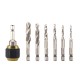 Quick Change Drill Chuck Countersink Drill Tap Bits Self-locking Connecting Rod for Electric Drill