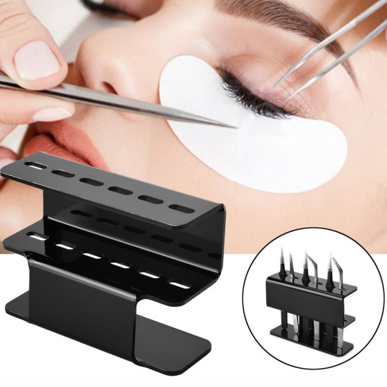 ECO 6 Holes Eyelash Extension Tweezers Stand Storage Baskets Holder Rack Makeup Tool