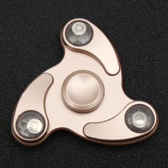 led EDC Fidget Spinner Hand Spinner Tri Spinner Finger Focus Reduce Stress Gadget