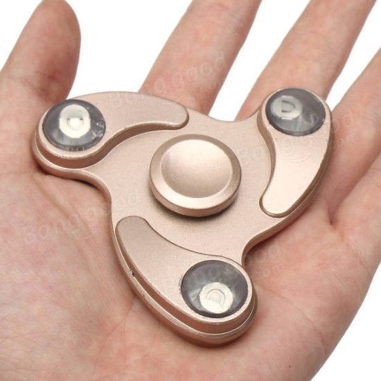 led EDC Fidget Spinner Hand Spinner Tri Spinner Finger Focus Reduce Stress Gadget