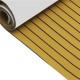 EVA Foam Deep Yellow With Black Strip Boat Flooring Faux Teak Decking Sheet Pad