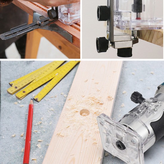 Electric Wood Trimmer Woodworking Hand Trimmer Laminator Edge Slotting Machine