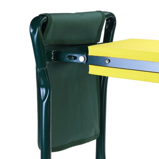 Garden Kneeler Seat Kneeling Bench EVA Soft Pad Stool With Outdoor Pouch