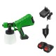 Green 1000ml Wide Pressure European Standard 5 Battery Lithium Battery Sprayer Paint Machine