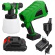 Green 1000ml Wide Pressure European Standard 5 Battery Lithium Battery Sprayer Paint Machine